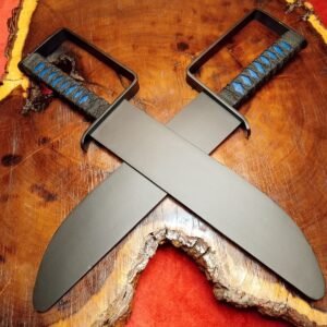 Custom Handmade Powder Coated premium quality Kangfu Knife Pair For Training