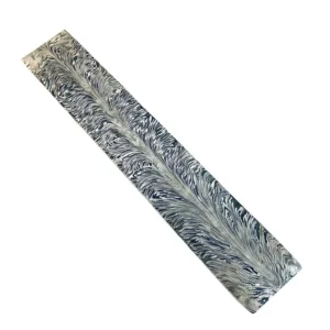 Feather Damascus Bar Billet Steel 30x5cm Bush Crafts Knife Making