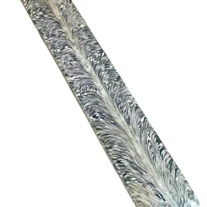 Feather Damascus Bar Billet Steel 30x5cm Bush Crafts Knife Making