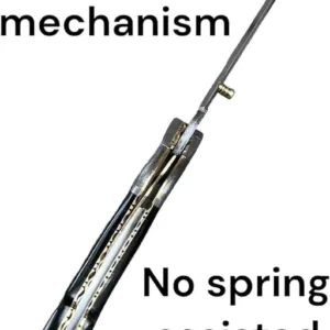 Custom Handmade Damascus Steel, Bone Handle, pocket knife, liner lock folding knife