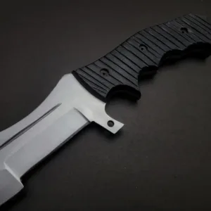 Tactical Custom Handmade Tracker Knife Full Tang Fixed Blade Hunting Knife With Cow Leather Sheath