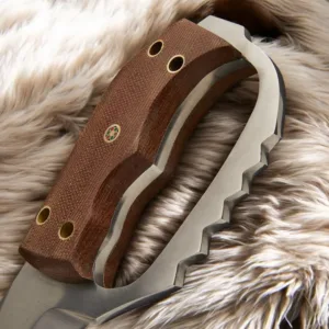 Handmade J2 Steel Tracker Knife With Leather Sheath , Hand Forged Custom Knife , Best Personalized Knife