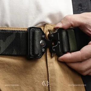 Tactical Nylon Belt with Quick-Release Buckle