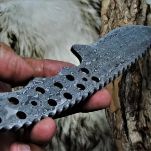 Handmade Damascus Damascus Blade, Hand forged Damascus Blank Blade
