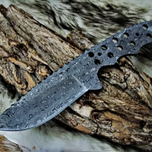 Handmade Damascus Damascus Blade, Hand forged Damascus Blank Blade