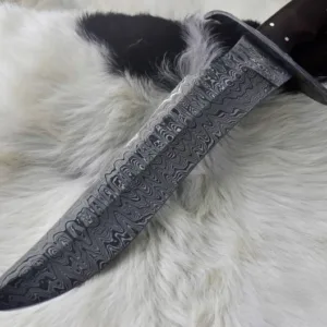 Beautiful Premium Quality Damascus Steel Custom Handmade Antique Bowie knife With Leather Sheath