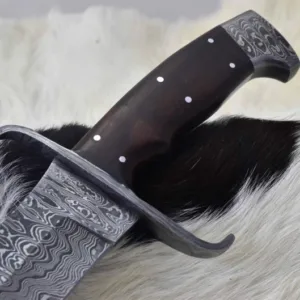 Beautiful Premium Quality Damascus Steel Custom Handmade Antique Bowie knife With Leather Sheath