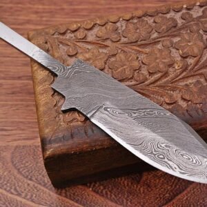 Handmade Damascus Damascus Blade, Hand forged Damascus Blank Blade