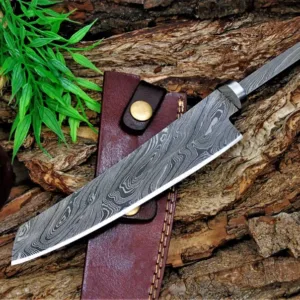 Custom Handmade premium quality Damascus Chef Knife Blank Blade Full Tang