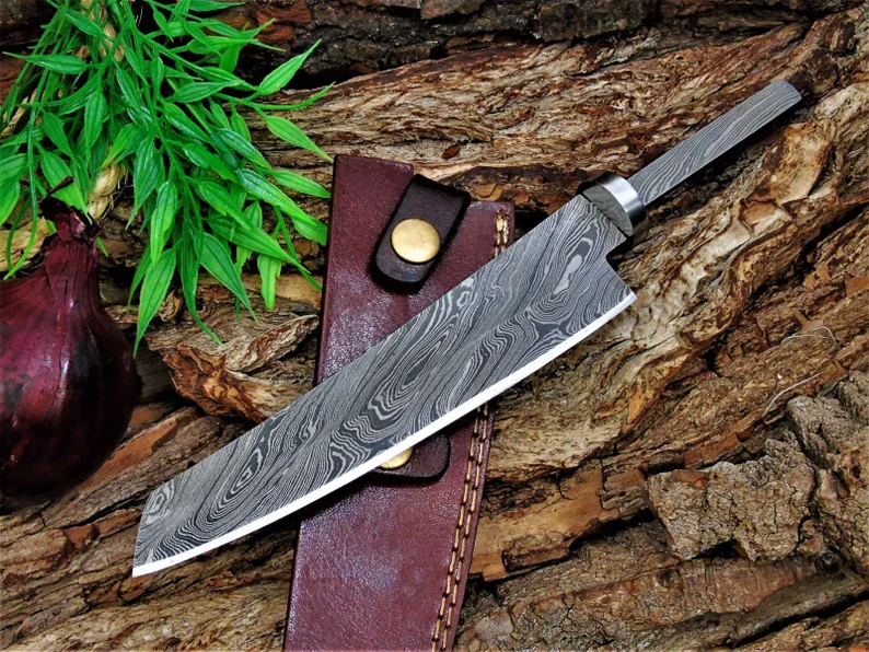 Custom Handmade premium quality Damascus Chef Knife Blank Blade Full Tang Custom Handmade premium quality Damascus Chef Knife Blank Blade Full Tang