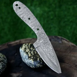 Blank Blade, Knife Blank, DIY Knife, Damascus Steel, Hunting Knife, Hand Made Knife, Christmas Gift, Anniversary Gift, Chef Gift, Knife