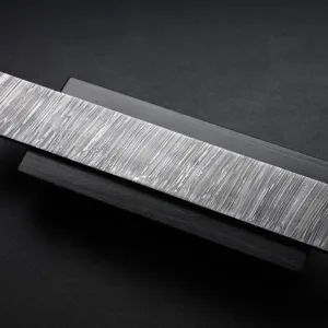 12 inch Fire Pattern Billet for Knife Making, Handmade Damascus Steel Blank Billet Bar, Custom Knife Material.