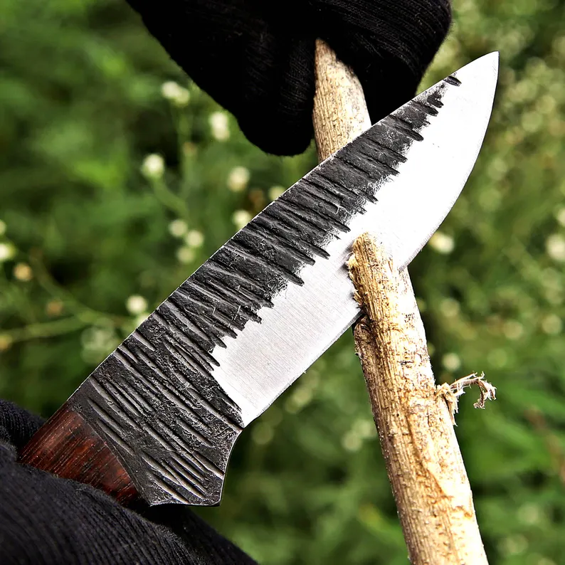 Handmade Bushcraft Knife with Full Tang Blade & Walnut Wood Handle | Custom skinner Knife with Handmade Bushcraft Knife with Full Tang Blade & Walnut Wood Handle | Custom skinner Knife with