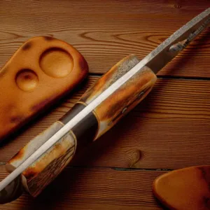 Hand Forged Damascus Steel Hunting Skinner Knife Personalized Knife With Sheath | Birthday Gift | Best Gift For Him, Christmas Gift