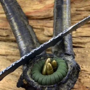 8" Custom Handmade Damascus Skinner Blank Blade Knife Full Tang