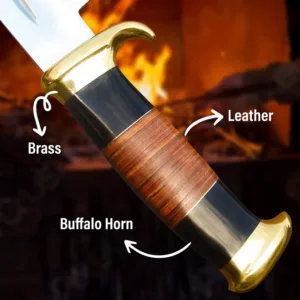 Custom Handmade Carbon Steel Blade Survival Bowie Knife | Hunting Knife Camping | Premium Gifts Christmas