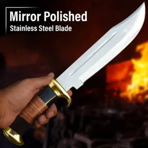 Custom Handmade Carbon Steel Blade Survival Bowie Knife | Hunting Knife Camping | Premium Gifts Christmas