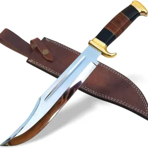 Custom Handmade Carbon Steel Blade Survival Bowie Knife | Hunting Knife Camping | Premium Gifts Christmas
