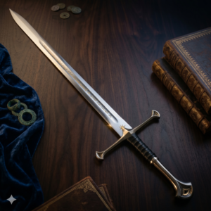 Handmade Medieval Knight Sword - Custom Engraved Crusader Longsword with Runic Inscriptions - High Carbon Steel Battle-Ready Blade - Legendary Gift for Collectors & History Buffs