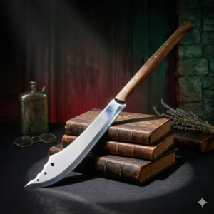 Hand-Forged Shadow Stalker Fantasy Dagger – High-Carbon Steel Curved Blade with Ornate Dragon-Claw Hilt – Premium Collector’s Gothic Short Sword – Mythic Armory Display Piece