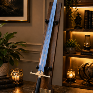 Handmade Damascus Blackfyre Replica Sword |Long sword with Leather Sheath | GOT Fantasy Collectible Gift for Men.